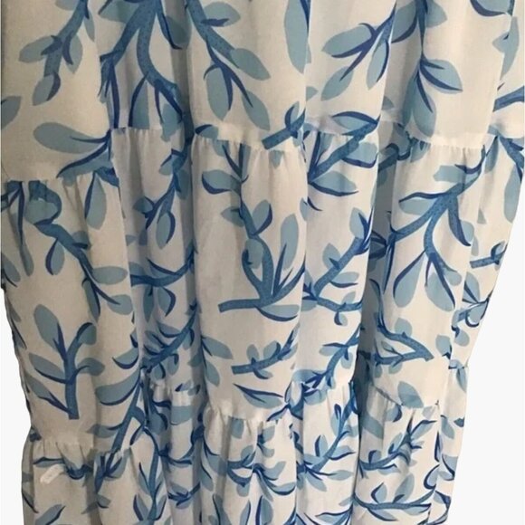 Gretchen Scott Provence Maxi Dress Women's Size Large Weed Whacker Hummingbird H - Picture 4 of 7